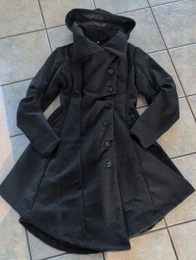 Women's Hooded Black Gothic Jacket